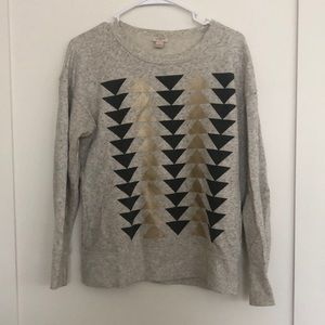 J Crew Chevron Sweatshirt Size S